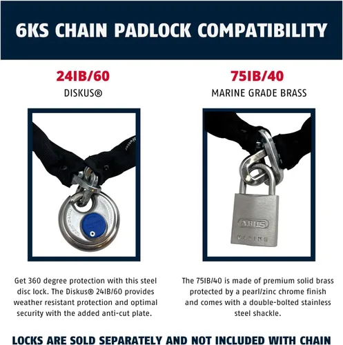 Miniatura 5 de ABUS - Cadena de seguridad con funda