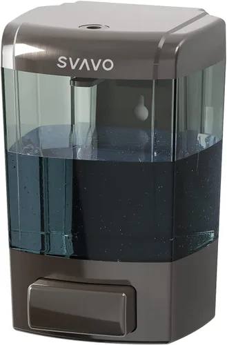 Miniatura 10 de SVAVO Dispensador de Jabón Montado en Pared Dispensador Manual de Jabón para Cocina y Baño Dispensador de Jabón de Mano Recargable para Contenedores