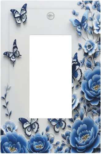 Miniatura 23 de Cubiertas Decorativas para Tomacorrientes Boho Floral Beige Flor y Hoja Botánico 1 Gang Interruptor de Luz Dúplex Placa Cubierta Placas de Boho