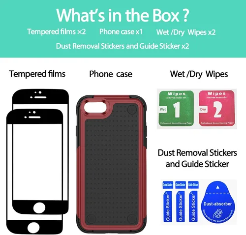 Miniatura 405 de Jeylly Funda para iPhone SE/Funda para iPhone 5S, Exterior de Plástico Duro que Absorbe Golpes + Interior de Silicona de Goma Defensor contra