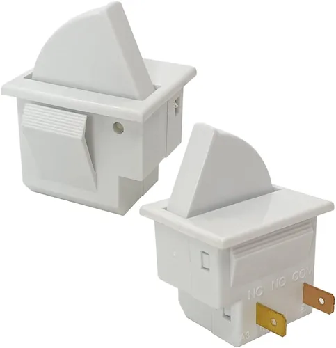 2 piezas de interruptor de luz de puerta de refrigerador 2 pies compatible con GE Whirlpool, Maytag, Admiral, Amana, Kenmore, KitchenAid, Magic Chef