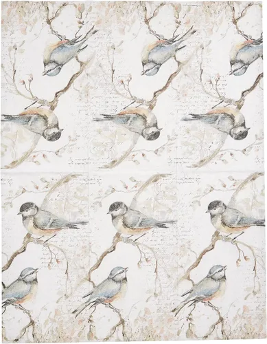 Miniatura 3 de IHR - Servilletas de papel de 3 capas, 16 unidades, tamaño invitado, Happy Little Titmice