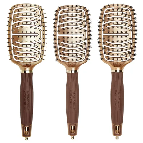 Miniatura 6 de Olivia Garden Cepillo de pelo NanoThermic Ceramic + Ion Flex para el cuero cabelludo y ventilado