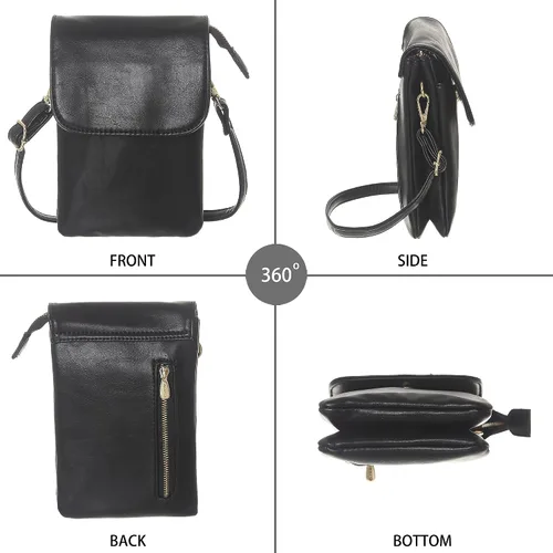 Miniatura 6 de MINICAT - Bolso cruzado para mujer, pequeño, bolsillos espaciosos, para celular, bolsa de mano para mujer