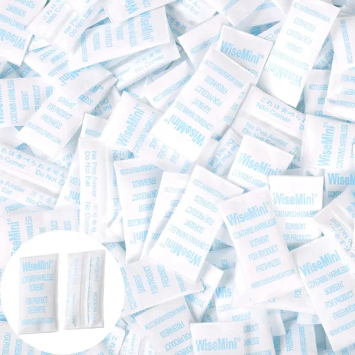 Miniatura 9 de Wisesorb Paquete de 2 bolsas deshumidificadoras de gel de sílice reutilizables de 17.64 oz, absorbentes de humedad que indican