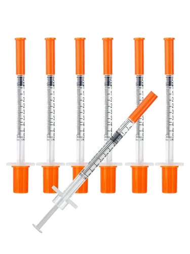 Miniatura 8 de Jeringa de 1 ml con tapa 31G de 1/4 pulgada 6 mm, paquete de 100, jeringas desechables de 1 cc 31 calibre en paquete individual