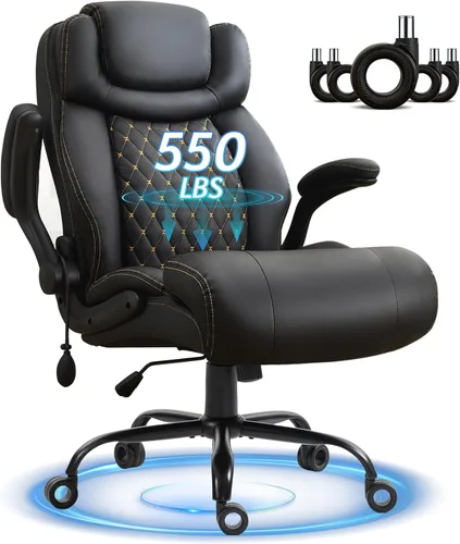 Silla de oficina, sillas ejecutivas grandes y altas con soporte lumbar para dolor de espalda, silla de computadora de escritorio transpirable con