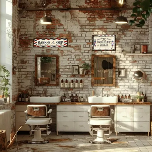 Miniatura 6 de Accesorios de Decoración de Barbería - Póster de Barbería Letreros de Lata de Metal Vintage Arte de Pared, Regalos de Barbero para Hombres