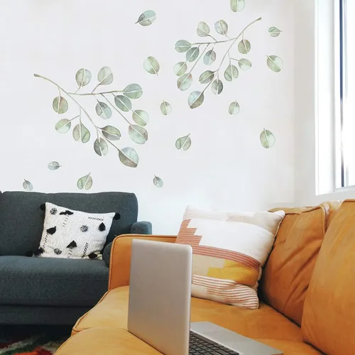Miniatura 12 de RoomMates Vinilo decorativo para pared, diseño de flor de hibisco tropical, vinilo, fabricado en Estados Unidos