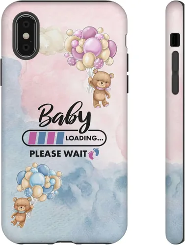 Miniatura 15 de Cute Baby Loading Phone Case for iPhone Models and Variants - Sweet Maternity Phone Cover for Pregnancy Reveal or Baby Shower Matte