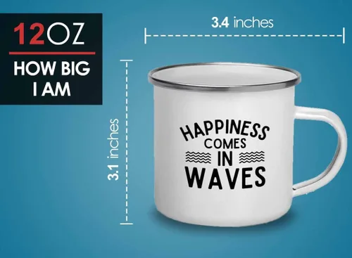 Miniatura 4 de Taza de surfing camper de 12 onzas – Viene en olas – Regalos para entusiastas del surf, deportes acuáticos, tabla de surf, atletismo, pasatiempos