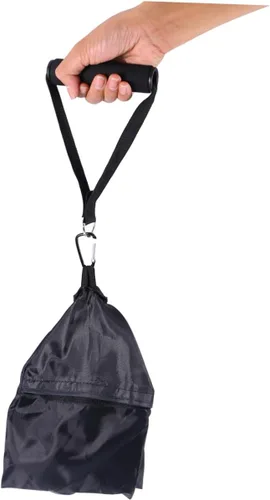 Miniatura 6 de Happyyami Par de accesorios deportivos de agarre de mano ajustable, asas de ejercicio, mango de cuerda, mango de banda de gimnasio, polea, banda