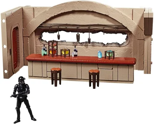 STAR WARS The Vintage Collection The Mandalorian Nevarro Cantina Playset, Imperial Death Trooper (Nevarro) Figura de acción (F3902)