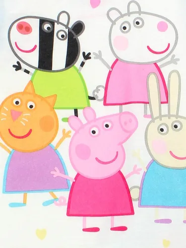 Miniatura 4 de Peppa Pig Pijama de poliéster suave para niñas pequeñas, Azul Patchwork