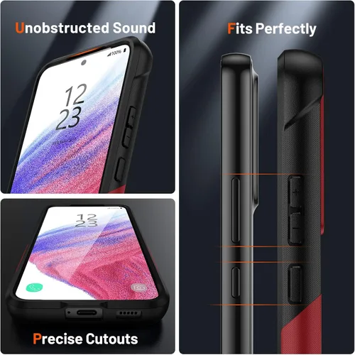 Miniatura 321 de Jeylly Compatible con Samsung Galaxy A22 5G Funda, Funda Samsung A22 5G con 2pcs protectores de pantalla de vidrio templado