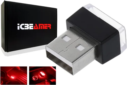 Miniatura 27 de ICBEAMER Smart USB 1-Paquete (Azul) Luz de Noche LED Automática Plug-in Miniatura para Coche, Van, Pickup, Camión, Interior, Maletero, Iluminación