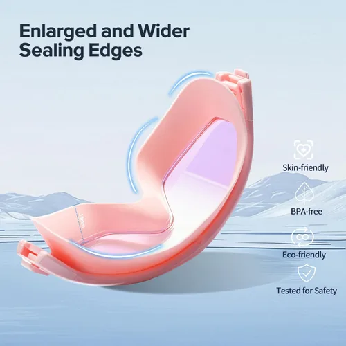 Miniatura 9 de Gafas de natación para adultos, a prueba de fugas, gafas de piscina antivaho, gafas de natación de visión amplia con tapones para los oídos y clip