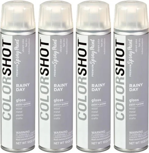 Miniatura 43 de COLORSHOT Pintura en aerosol brillante, aromaterapia (lavanda) 10 onzas, paquete de 4, pintura acrílica de secado rápido, uso en interiores