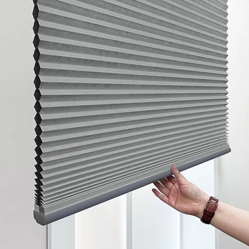 Miniatura 9 de DEZ FURNISHINGS Persiana Celular Opaca Inalámbrica de 1.5 pulgadas, Ahorro de Energía, 18 pulgadas de ancho x 48 pulgadas de alto, Gris Ancla