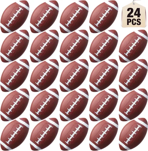 Libima 24 mini pelotas inflables de fútbol de 7 pulgadas, pequeñas pelotas de fútbol de goma para juegos al aire libre e interior, regalos de fiesta