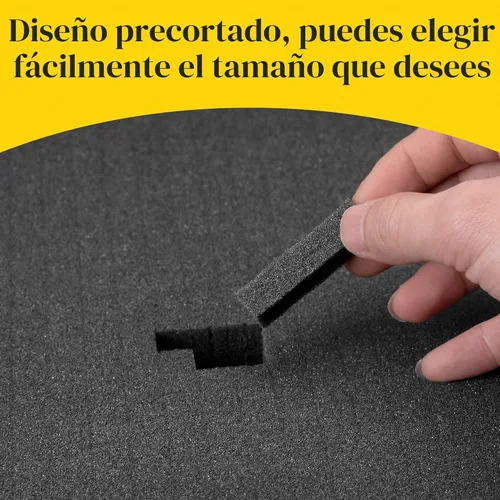 Miniatura 4 de DECOHS 4 piezas de inserto de espuma desmontable - Espuma de arrancar y elegir de 2 tamaños - Láminas de espuma precortada en cubos con fondo