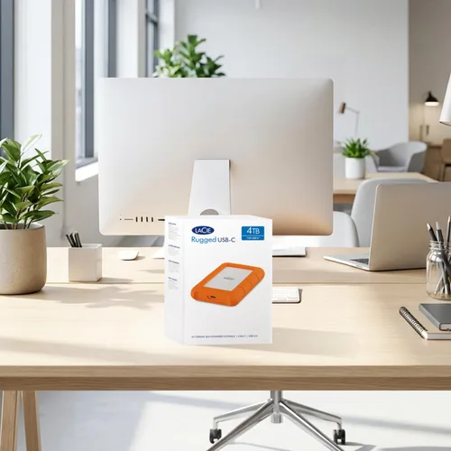 Miniatura 10 de LaCie Rugged HDD Externo Portátil de 5TB - Compatible con USB 3.0/2.0, Resistente a Golpes/Polvo/Lluvia para Mac y PC, Naranja, Gris