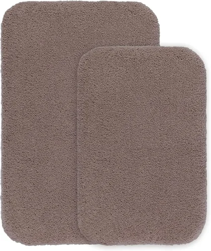 Miniatura 19 de VANZAVANZU Alfombras de Baño Antideslizantes Ultra Suaves Absorbentes de Microfibra Esponjosas Gruesas Alfombras de Baño Lavables a Máquina Gris