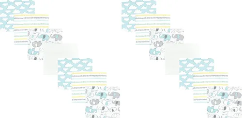 Miniatura 229 de Hudson Baby Paquete de mantas receptoras unisex de franela de algodón para bebé, ballena azul, talla única Azul ballena