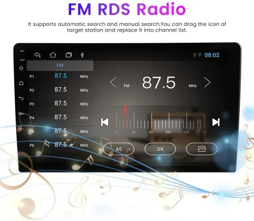 Miniatura 4 de Radio estéreo Android 13 para coche Hyundai Sonata NF 2004-2008, Biorunn 9 pulgadas GPS inalámbrico con cable Car-Play Android Auto IPS pantalla
