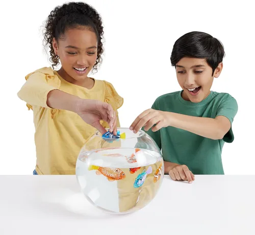 Miniatura 6 de Robo Alive Robo Fish, peces robóticos de natación (Azul + Rojo) de ZURU, activados por agua, cambian de color, vienen con baterías, Exclusivo