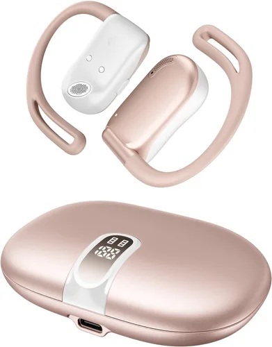 Auriculares de oreja abierta, 0.28 onzas, ligeros, de próxima generación, Bluetooth 5.4, conducción de aire, auriculares inalámbricos con graves