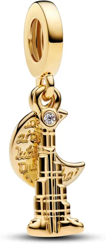 Miniatura 67 de Dijes de plata de ley 925 con diseño de oso dorado para mujer, pulseras y collares, regalos para familiares y amigos, 3 piezas/paquete