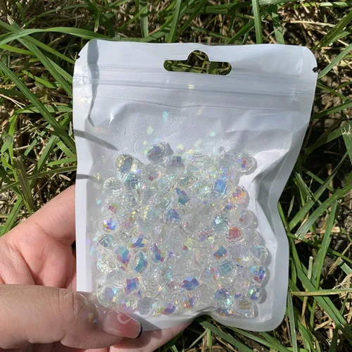 Miniatura 6 de 90 cuentas de cristal de lágrima de 0.315 pulgadas (0.315 in), cuentas brillantes para hacer joyas, atrapasoles, candelabros, aretes, collares