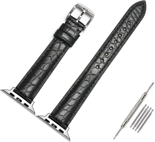 Miniatura 8 de Moran - Correas de cuero compatibles con Apple Watch Band 1.929 in 1.772 in 1.732 in 1.654 in 1.614 in 1.575 in 1.496 in, correa de cuero de oveja