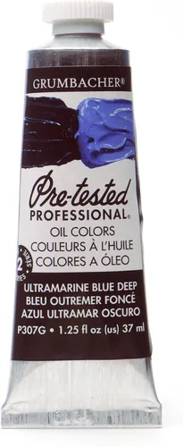 Miniatura 6 de Grumbacher Pintura al óleo pre-probada, 1.3 fl oz/1.25 onzas, azul ártico (P313G)