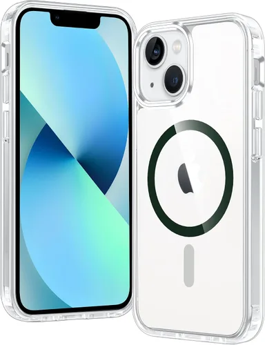 Miniatura 1380 de FNTCASE Funda para iPhone 13 Pro-Max: Fundas magnéticas transparentes compatibles con Magsafe Slim anti amarillamiento protección contra caídas