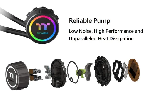 Miniatura 4 de Thermaltake Floe DX 9.449 in, LED de doble anillo, 16.8 millones de colores habilitado para software (TT RGB Plus/Alexa/Razer Chroma), AMD