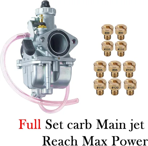 Miniatura 3 de JMCHstore VM22 Carburador con colector curvo de rendimiento, tubo de entrada deslizante Kit de carburador para Predator 212cc GX200 Coleman CT200U