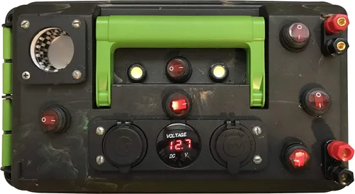 Miniatura 5 de Kit de componentes de caja de alimentación portátil, kit de estación de energía de 12 V para camping, caza, pesca, situaciones de supervivencia