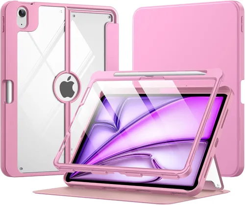 Miniatura 33 de MoKo Funda para iPad Air de 11 pulgadas 7ª/6ª generación M3/M2 2025/2024, iPad Air 5ª/4ª generación de 10.9 pulgadas 2022/2020 con soporte