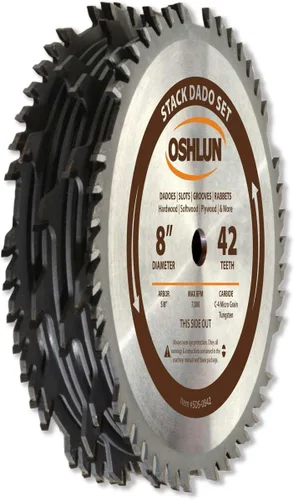 Oshlun SDS-0842 juego de dados apilables de 8 pulgadas y 42 dientes con eje de 5/8 pulgadas