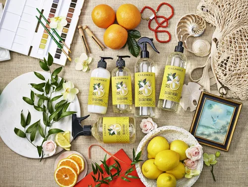 Miniatura 6 de Caldrea Limpiador en aerosol para encimeras multisuperficie, fabricado con extracto de proteína vegetal, aroma Neroli de sal marina, 16 onzas