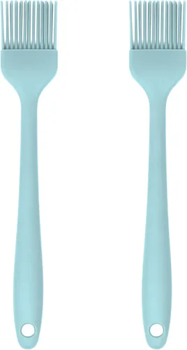 Miniatura 29 de Juego de 4 utensilios de silicona – Espátula de goma, cepillo de repostería, espátula ranurada y paleta de arroz – Juego completo resistente al Rosa