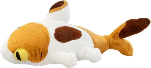 Miniatura 18 de Juguetes de animales de peluche Sharkitty, juguetes de peluche combinados de tiburón y gato (Rosa, 15.7 pulgadas)