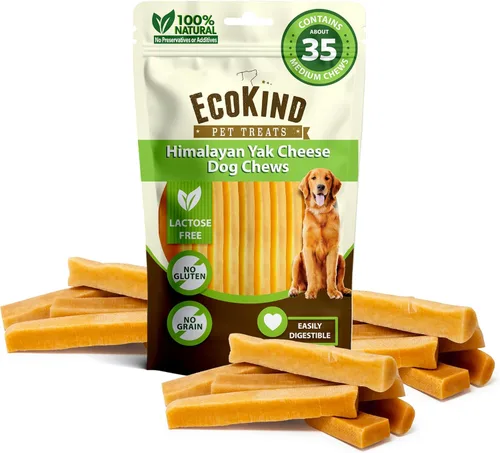 Miniatura 14 de EcoKind Premium Gold Yak Cheese - Masticables para perros del Himalaya, golosinas saludables para perros de todas las razas y tamaños, todo natural