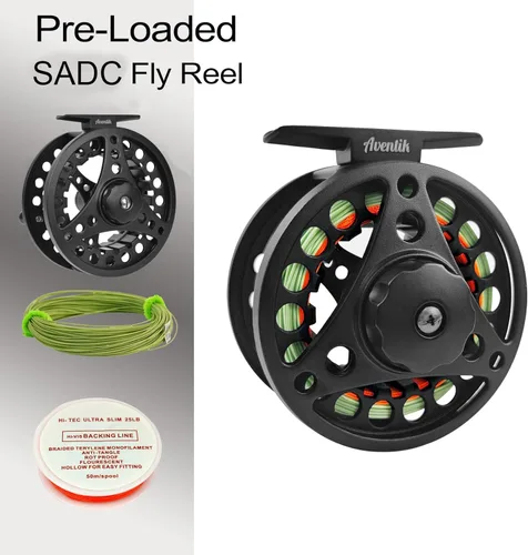 Miniatura 3 de Kit de Combo de Pesca con Mosca Extreme Aventik 0/1/2/3/4/5/6 Peso, Kit de Cañas de Pescar y Carrete de Mosca para Principiantes con Una Funda