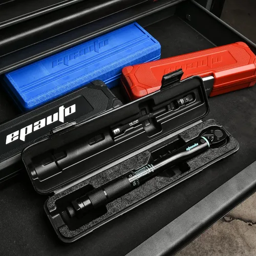 Miniatura 6 de EPAuto Llave de torsión de clic de 1/4 de pulgada, Negra, 20-200 pulgadas-libras