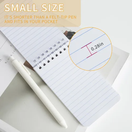 Miniatura 3 de QiCheng 6 paquetes de cuaderno de bolsillo pequeño bloc de notas de bolsillo pequeños cuadernos en espiral 3X5 pulgadas (6-2)