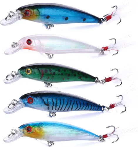 Miniatura 6 de Jerk Baits para pesca de lubina, señuelos de pesca Jerkbait, señuelos de pececillo Jerk Bait para pesca de agua dulce/agua salada, señuelos de pesca