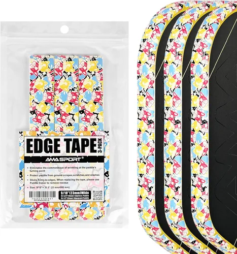 Miniatura 71 de PICKLETECH Pickleball Edge Guard Tape – Pink Unicorn Pattern Edge Tape for Pickleball Paddle - Fit Perfectly Curved Edge - No Wrinkling Sonrisa verde